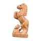 thumbnail image 4 of Estatua de caballo de madera tallada a mano, figura de caballo de escritorio, caballo de madera hecho a mano Estilo A, 4 of 9