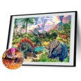 thumbnail image 2 of Cuadros Decorativos 5D bricolaje completo taladro diamante pintura dinosaurio punto de cruz Craft Kit hogar pared arte Tmvgtek embutido en tela, 2 of 8