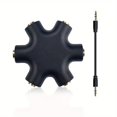 thumbnail image 1 of 3.5mm Audio 1/5 Music Sharing Device, Headphone Frequency Divider, 6-hole Headphone Adapter, Including Adapter Cable, 1 of 4