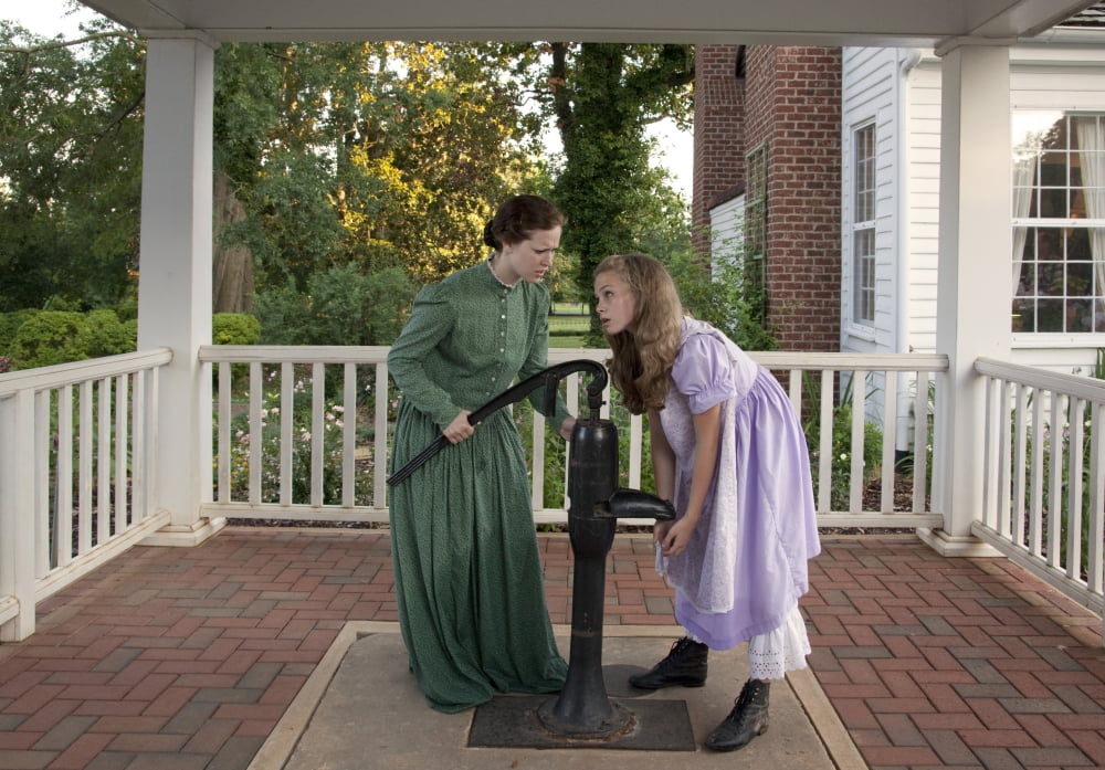 The Miracle Worker play that is actually performed in the back yard of