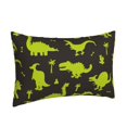 thumbnail image 2 of Balery Cute Cartoon Dinosaurs Green Silhouette Bedding Queen Pillow Cases - Envelope Closure - Soft Brushed Microfiber Fabric - Shrinkage and Fade Resistant Pillow Cases-20"x30", 2 of 9