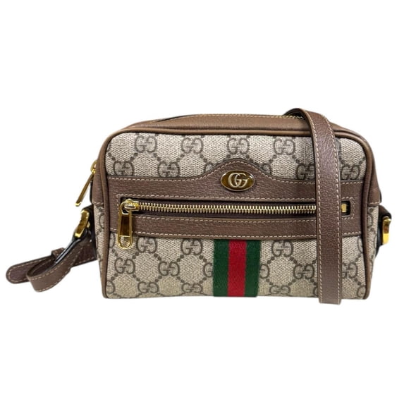 Pre-Owned Gucci Ophidia Mini Shoulder Bag in GG Supreme Canvas (517350)... (Fair)