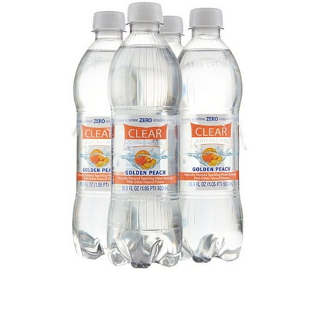 Clear American Peach 16.9oz 4pk