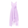 thumbnail image 2 of DPOIS Kids Flower Girls Pleated Chiffon Junior Bridesmaid Dress, 2 of 5