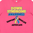 thumbnail image 4 of Inktastic Down Syndrome Awareness Support, Educate, Advocate Youth T-Shirt, 4 of 5