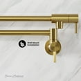 thumbnail image 2 of Ivy Retractable Wall-Mounted Pot Filler in Brushed Gold, 2 of 7