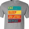 thumbnail image 4 of Inktastic Eat Sleep Jiu Jitsu Repeat T-Shirt, 4 of 5