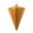Antique Gold, variant on Vickerman 6" Matte Teal Cone Ornament, 3 per bag.