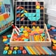 thumbnail image 3 of Counting Number Block Set Fun Wooden Number Puzzle Counting Stick for Toddlers, 3 of 10