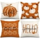thumbnail image 2 of Fundas de almohada con diseño de calabaza para Acción de Gracias (4 unidades, amarillas, 45x45 cm) para decoración de sofá o dormitorio Rkxzt, 2 of 4