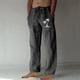 thumbnail image 1 of Pantalones largos para hombre, moda, estampados, casuales, cintura elástica con bolsillo, pantalones deportivos, pantalones de poliéster para hombre., 1 of 3