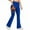 Blue, variant on Qulqfy Womens Flared Pants Yoga Green Fleece Lined Pants Comfy High Waisted Pockets Pants for Women