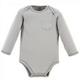 thumbnail image 3 of Touched by Nature Organic Cotton Long-Sleeve Bodysuits 5pk, Farm Friends, 9-12 Months, 3 of 6