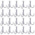 thumbnail image 1 of 20 Piezas Pesca Ganchos Agudos Altos Accesorios Acero Carbono (8#), 1 of 6