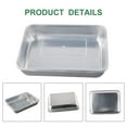 thumbnail image 2 of LEFU Stainless Steel Food Storage Trays with Plastic Cover - Rustproof Baking Pans for Kitchen, Restaurant - Dishwasher Safe - Fast Heating Cooling - Large Size with Cover, 2 of 10