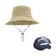 thumbnail image 3 of Sombrero de pescador Zulema con cuerdas ligero para vacaciones Senderismo Playa Beige, 3 of 8