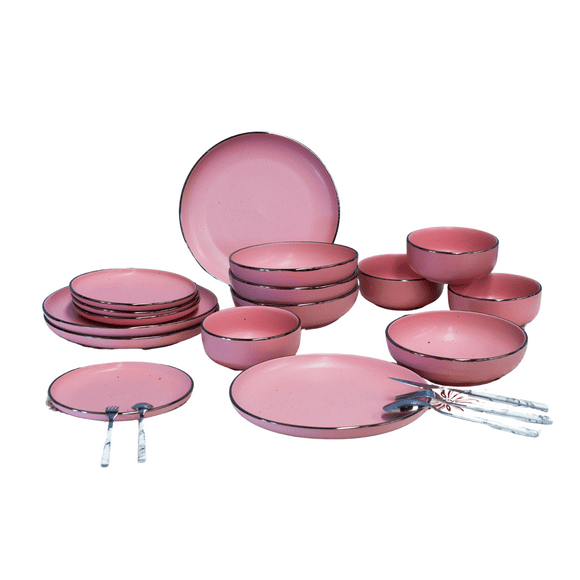 Vajilla Vascella Rosa para 6 personas 24 pz