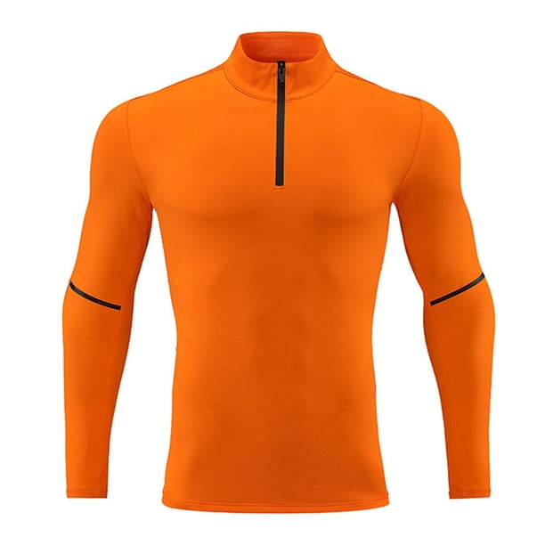 Blusa y camisa de manga larga con cuello alto para hombre, cómoda, informal, de poliéster, a la moda