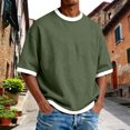 thumbnail image 2 of Men’s Crew Neck Short Sleeve T-Shirt Two Piece Set Stylish Comfortable Summer, 2 of 5