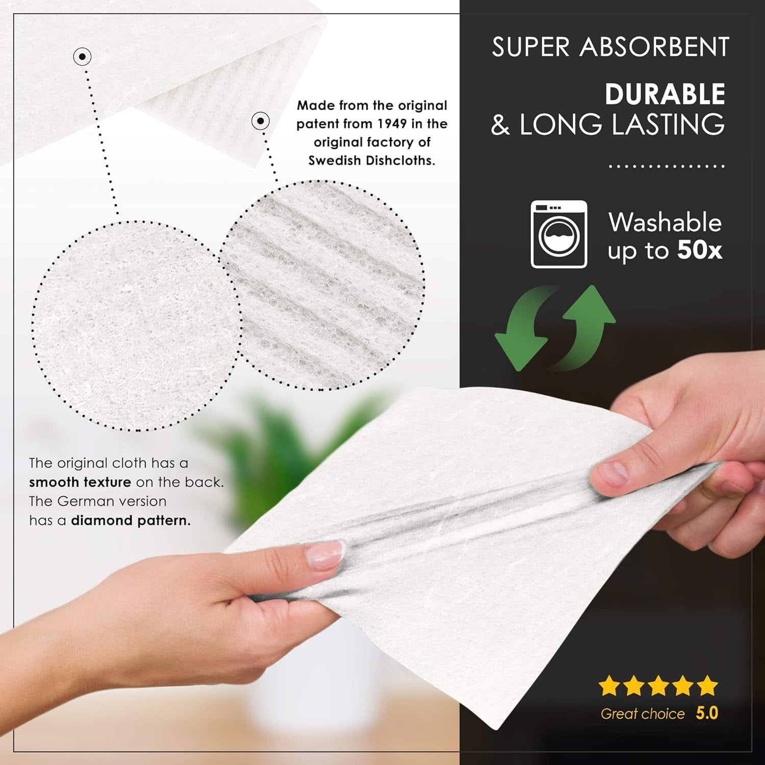 SUPERSCANDI Swedish Dishcloths - Thumbnail 3