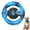 Blue, variant on QDAN Durable Dog Chew Toys for Aggressive Chewers, Indestructible Nylon Pet Squeaky Toys, Tough Dog Toys to Keep Them Busy, Milk Flavor, Blue