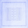 thumbnail image 1 of Ahgly Company Indoor Square Solid Blue Modern Area Rugs, 6' Square, 1 of 4