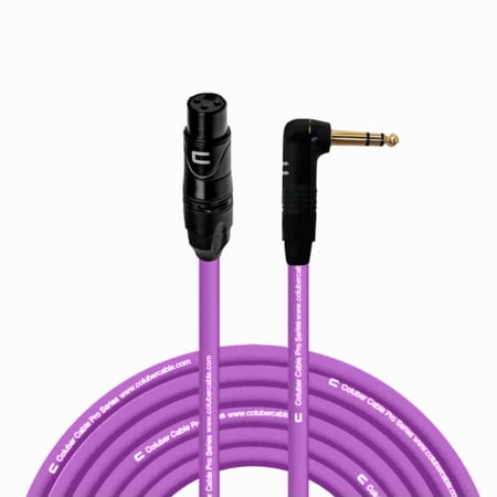 Coluber Cable - Balanced XLR Cable Female to Right Angle 1/4" TRS Connector
