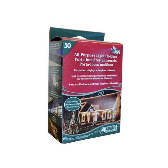 50ct All-Purpose Indoor/Outdoor Christmas Light Clips