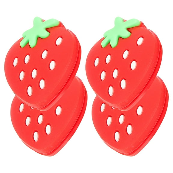 Raindrops Red Silicone Racket Vibration Dampener for Enhanced Control 4Pcs