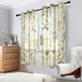 thumbnail image 6 of Vintage Print Blackout Curtains Thermal Insulation 63 inch Grommet for Bedroom Living Room Bathroom Kitchen Windows 2 Pack, 6 of 6