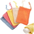 thumbnail image 1 of 5 Pieces Linen Foaming Net Fast Drying Washable Reusable Portable Fast Drying Body Back Leg Face Massaging Shower Glove Accessories, 1 of 9