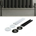thumbnail image 3 of Unatoiry Plastic Radiator Pipe Covers Pipe Fittings Accessories Hole Ring Pipe Fittings Pipe Covers Sleeve black, 3 of 6