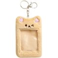 thumbnail image 3 of Lindo soporte para tarjetas fotográficas Kpop de felpa con llavero, oso de dibujos animados, conejo, gato, funda para fotos, ID, tarjeta de crédito bancaria, protector, papelería, 3 of 4