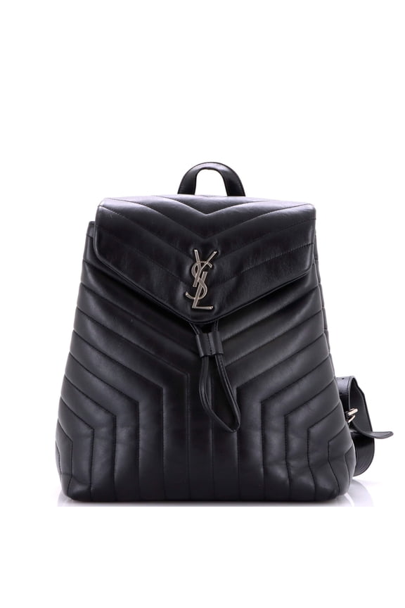 Pre-Owned LouLou Backpack Matelasse Chevron Leather Medium By Rebag