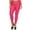 Fuschia, variant on Moa,Collection Women's Plus Size Solid Casual Comfort Lightweight Stretchy Jean Pocket Jeggings Pants, Female