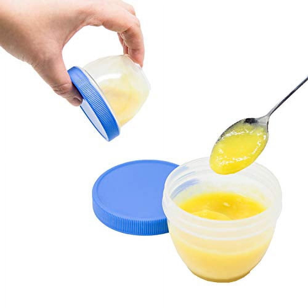 Youngever 18 Sets Baby Food Storage, 6 Ounce Baby Food Containers with Lids and Labels, 9 Coastal Colors