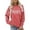 B-Watermelon Red, variant on Tiweut Long Sleeve Sweatshirt for Women Hoodless Crewneck Sweatshirt Loose Pullover Letter Print Tops