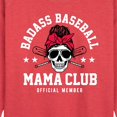 thumbnail image 2 of Instant Message - Badass Baseball Mama - Women's Lightweight French Terry Pullover, 2 of 6