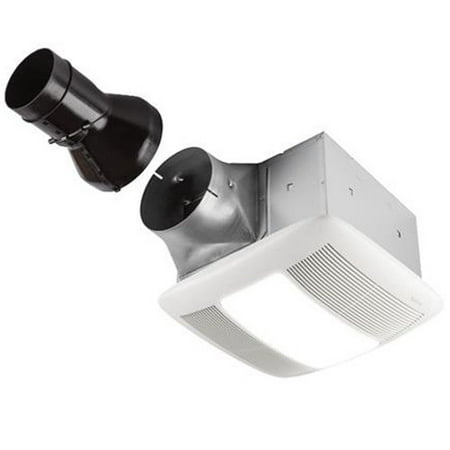 Nutone Ceiling Fan Light - NuTone RN110L 110 CFM .8 Sone Ceiling Mounted HVI Certified Bath Fan with Fluorescent Lighting and Night Light from the ULTRA PRO Collection
