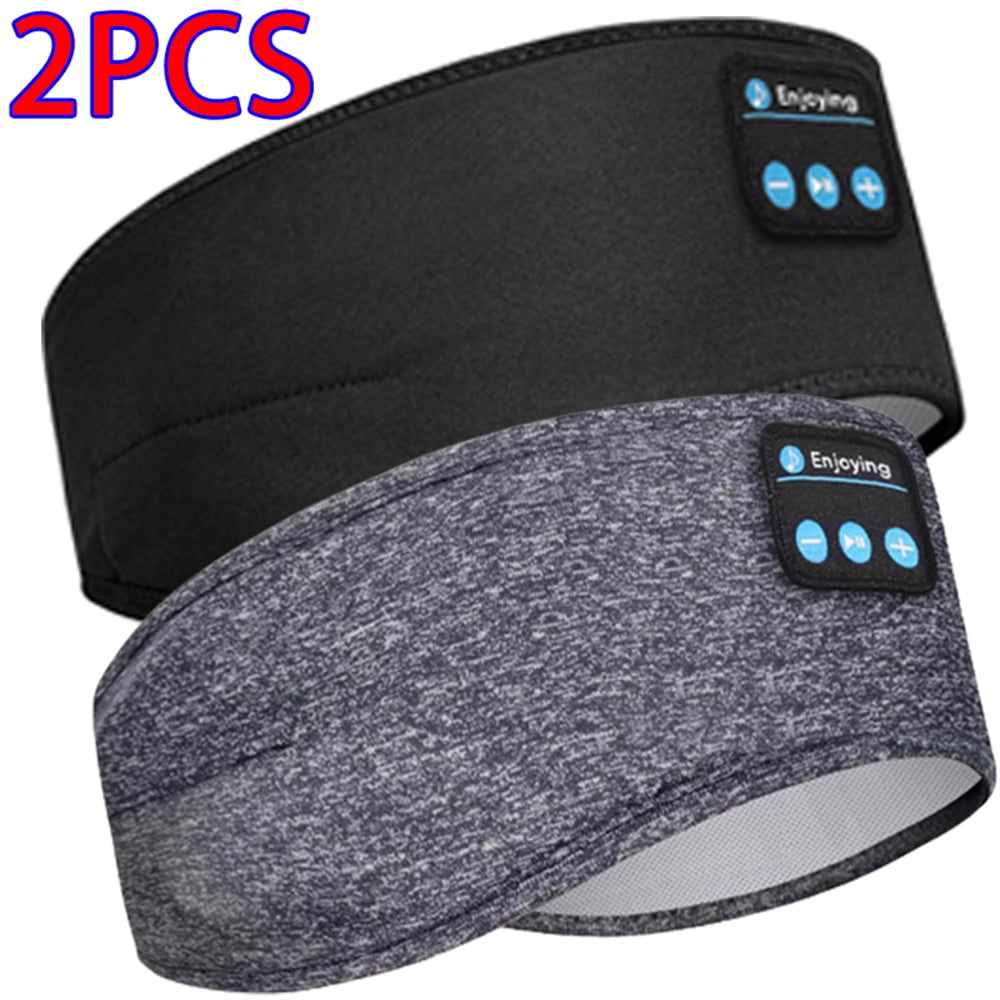 Kcysta 2pcs Sleep Headphones Bluetooth Headband, Wireless Music