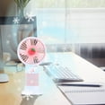 thumbnail image 2 of USB-Powered Handheld Fan | Portable Mini Foldable USB Desk Fan | Ultra-Quiet Rechargeable Personal Fan for Office Travel (3.15x2.36x5.91 in Pink)​, 2 of 8
