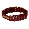 thumbnail image 5 of Didog Genuine Leather Braided Dog Collar with Custom Name Plate Heavy Duty Buckle L-XL, 5 of 14