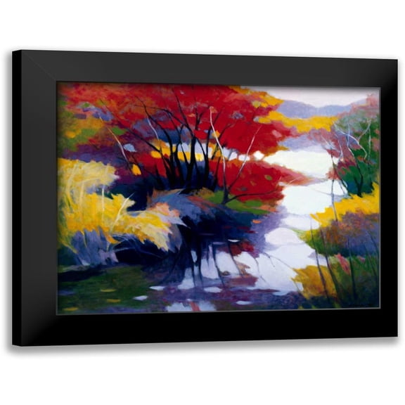Asoma, Tadashi 14x12 Black Modern Framed Museum Art Print Titled - Indian Summer