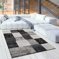 thumbnail image 2 of eRug Outlet Montage Collection Modern Abstract Area Rug (4x6 feet) - 4' x 5'6", Grey, 2 of 6