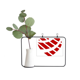 thumbnail image 1 of Rojo el día de San Valentín en forma de corazon Marco De Metal Florero De Cerámica Decoración, 1 of 4