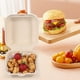 thumbnail image 3 of Suministros de cocina, cajas bento, utensilios de cocina, juego de 50 cajas bento desechables de pulpa, cajas para pasteles y hamburguesas con tapa, recipientes para alimentos, cajas desechables de pu, 3 of 5