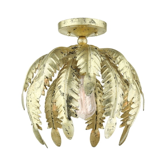 Livex Lighting - Acanthus - 1 Light Semi-Flush Mount in Coastal Style - 12.63
