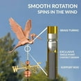 thumbnail image 4 of Good Directions 1971P Graceful Blue Heron Weathervane - Pure Copper, 4 of 4