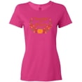 thumbnail image 3 of Inktastic Thankful and Blessed Pumpkin and Fall Leaves Women's T-Shirt, 3 of 5