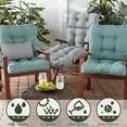 thumbnail image 6 of Greendale Home Fashions Outdoor Tufted 42'' x 21'' Chair Cushion, Set of 2, Seaglass, 6 of 8